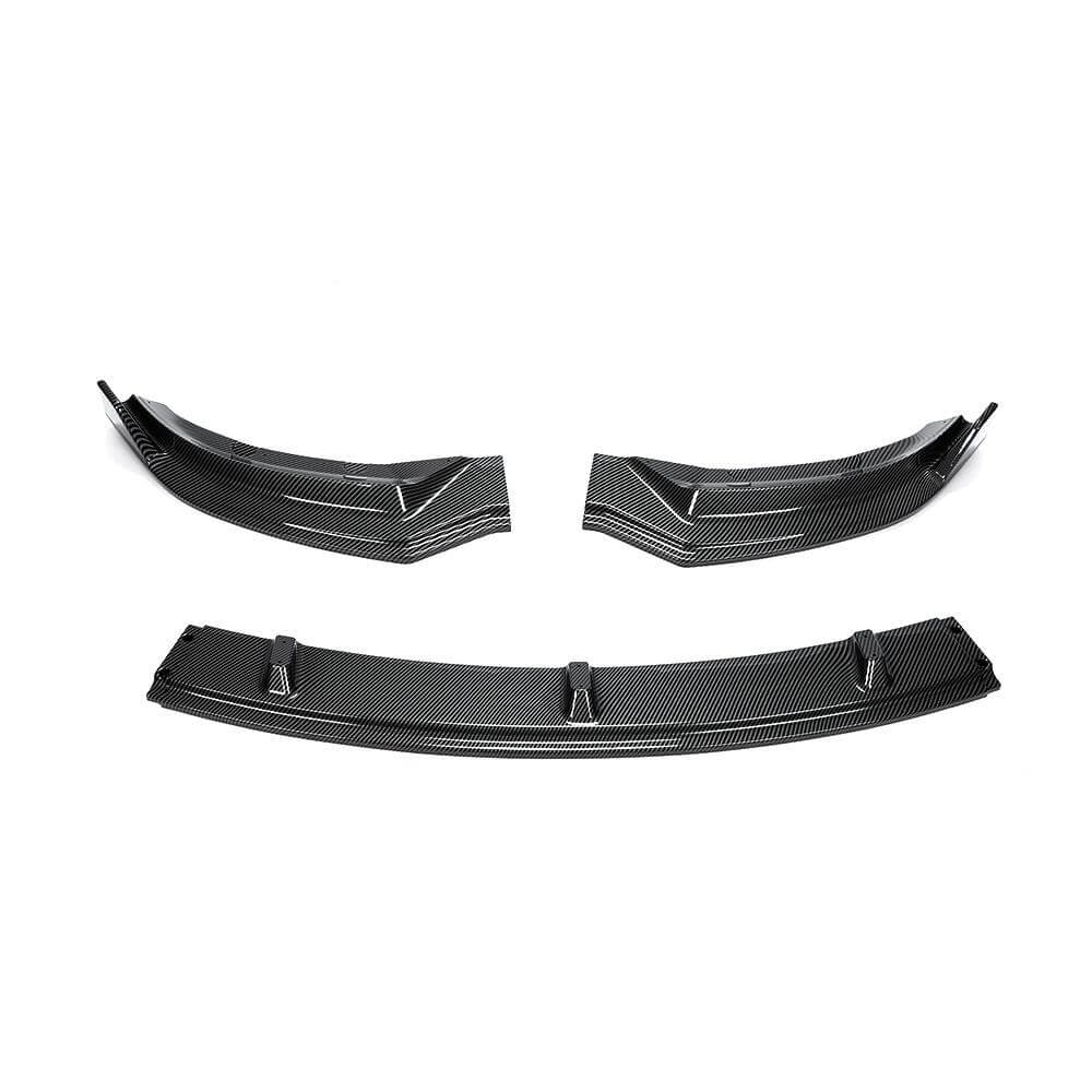 Tesla Model 3 2017-2019 Front Bumper Lip Carbon Look ABS-Ahacarbon