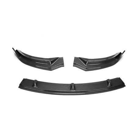 Tesla Model 3 2017-2019 Front Bumper Lip Carbon Look ABS-Ahacarbon