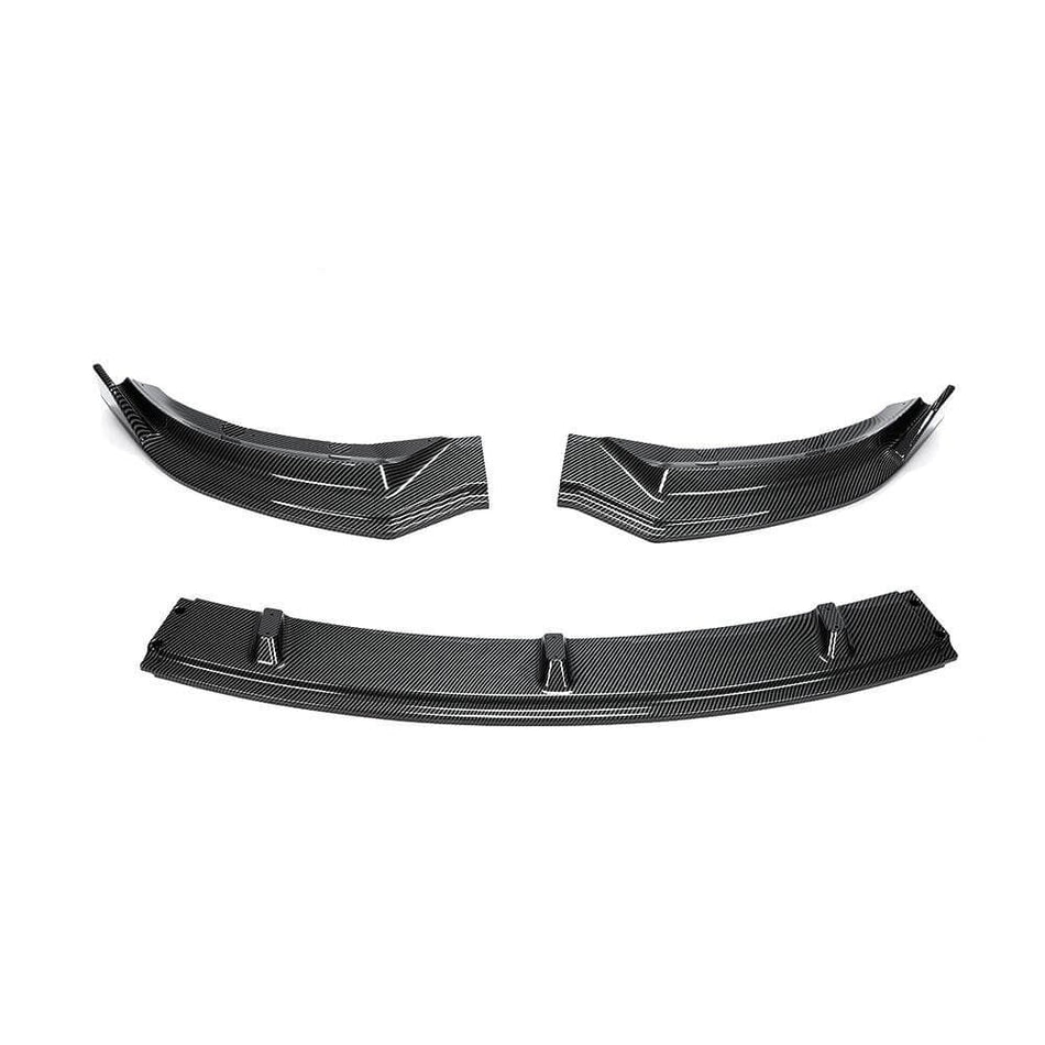 Tesla Model 3 2017-2019 Front Bumper Lip Carbon Look ABS-Ahacarbon