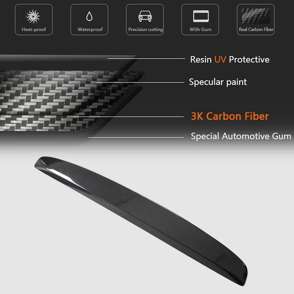 Tesla Model 3 2023 Dashboard Decorative Bright Strip Interior Dry Carbon Fiber-Ahacarbon
