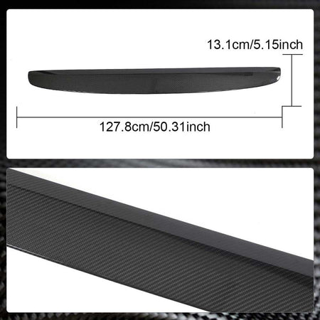 Tesla Model 3 2023 Dashboard Decorative Bright Strip Interior Dry Carbon Fiber-Ahacarbon