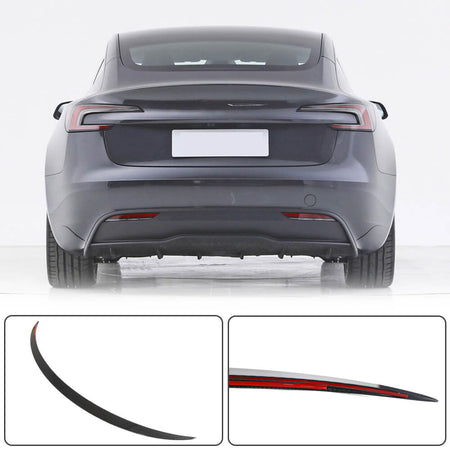 Tesla Model 3 2023 Rear Trunk Spoiler Dry Carbon Fiber-Ahacarbon