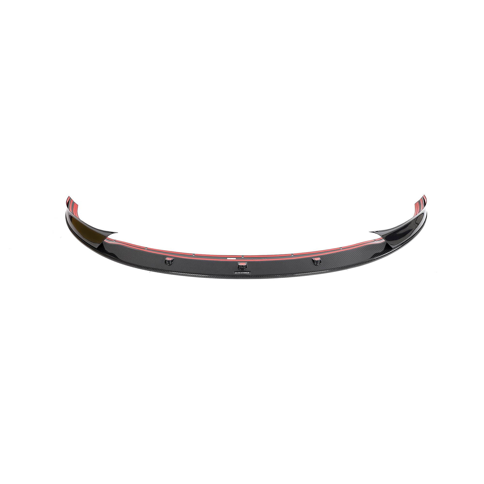 For Tesla Model 3 2023 Prepreg Dry Carbon Fiber Front Bumper Lip Spoiler-Ahacarbon
