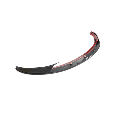 For Tesla Model 3 2023 Prepreg Dry Carbon Fiber Front Bumper Lip Spoiler-Ahacarbon