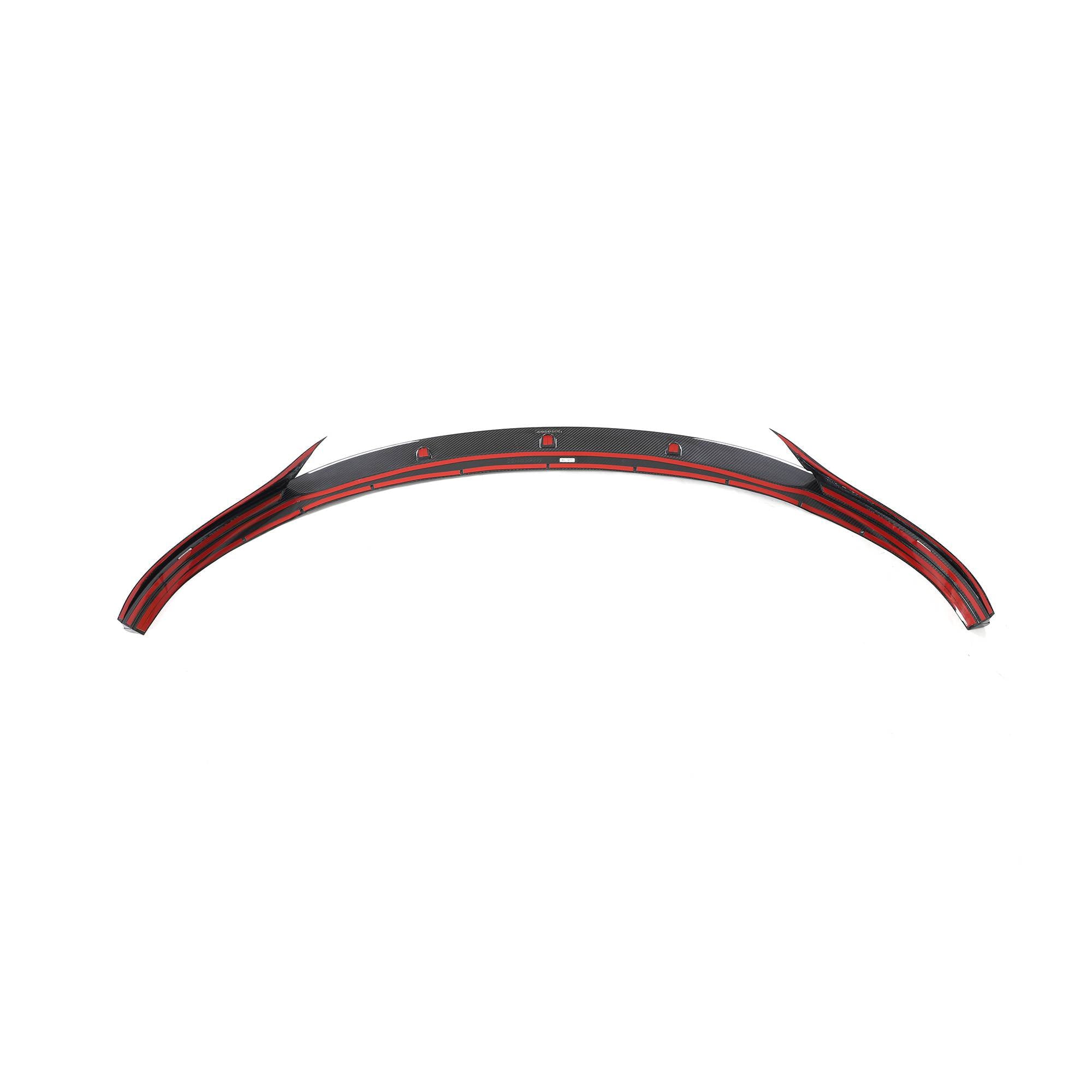 For Tesla Model 3 2023 Prepreg Dry Carbon Fiber Front Bumper Lip Spoiler-Ahacarbon