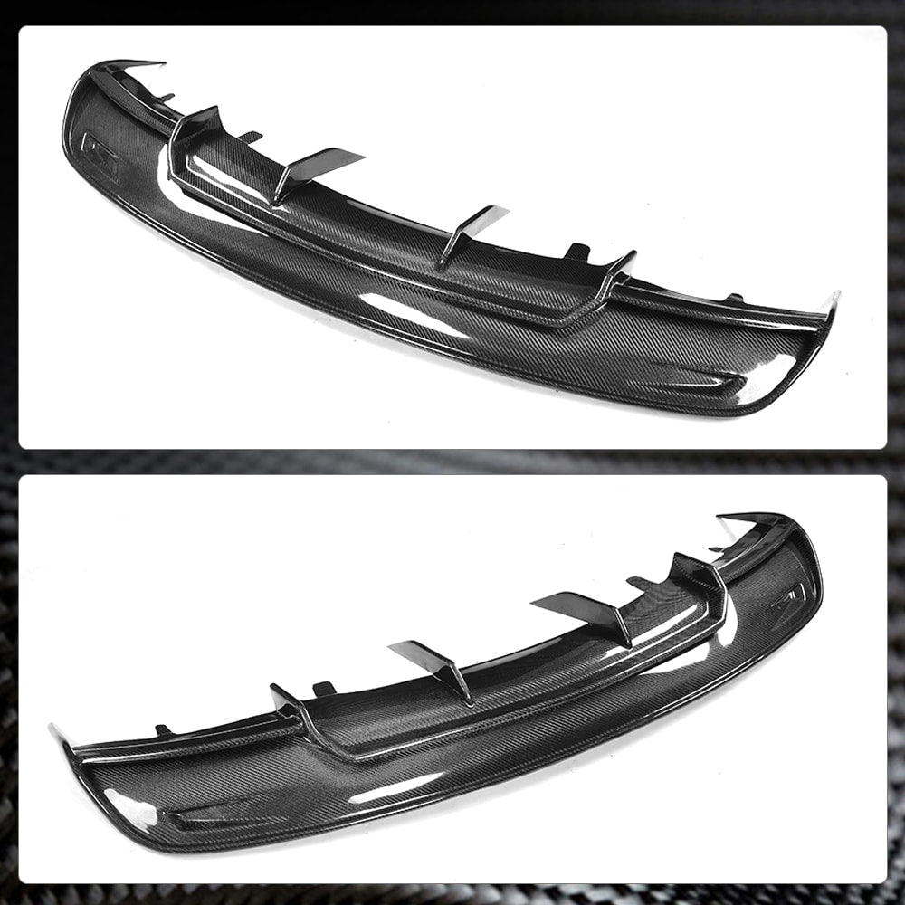 Tesla Model S Sedan 2012-2015 Rear Bumper Diffuser Carbon Fiber/FRP-Ahacarbon