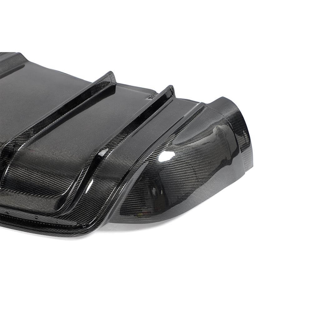 Tesla Model X Plaid 2022-2024 2022-2024 Rear Bumper Diffuser Carbon Fiber-Ahacarbon