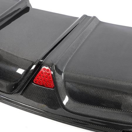 Tesla Model X Plaid 2022-2024 2022-2024 Rear Bumper Diffuser Carbon Fiber-Ahacarbon