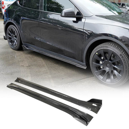 Tesla Model Y 2019-2024 Front Bumper Lip Side Skirts Rear Diffuser Trunk Spoiler Carbon Fiber-Ahacarbon