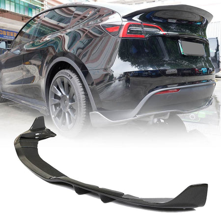 Tesla Model Y 2019-2024 Front Bumper Lip Side Skirts Rear Diffuser Trunk Spoiler Carbon Fiber-Ahacarbon