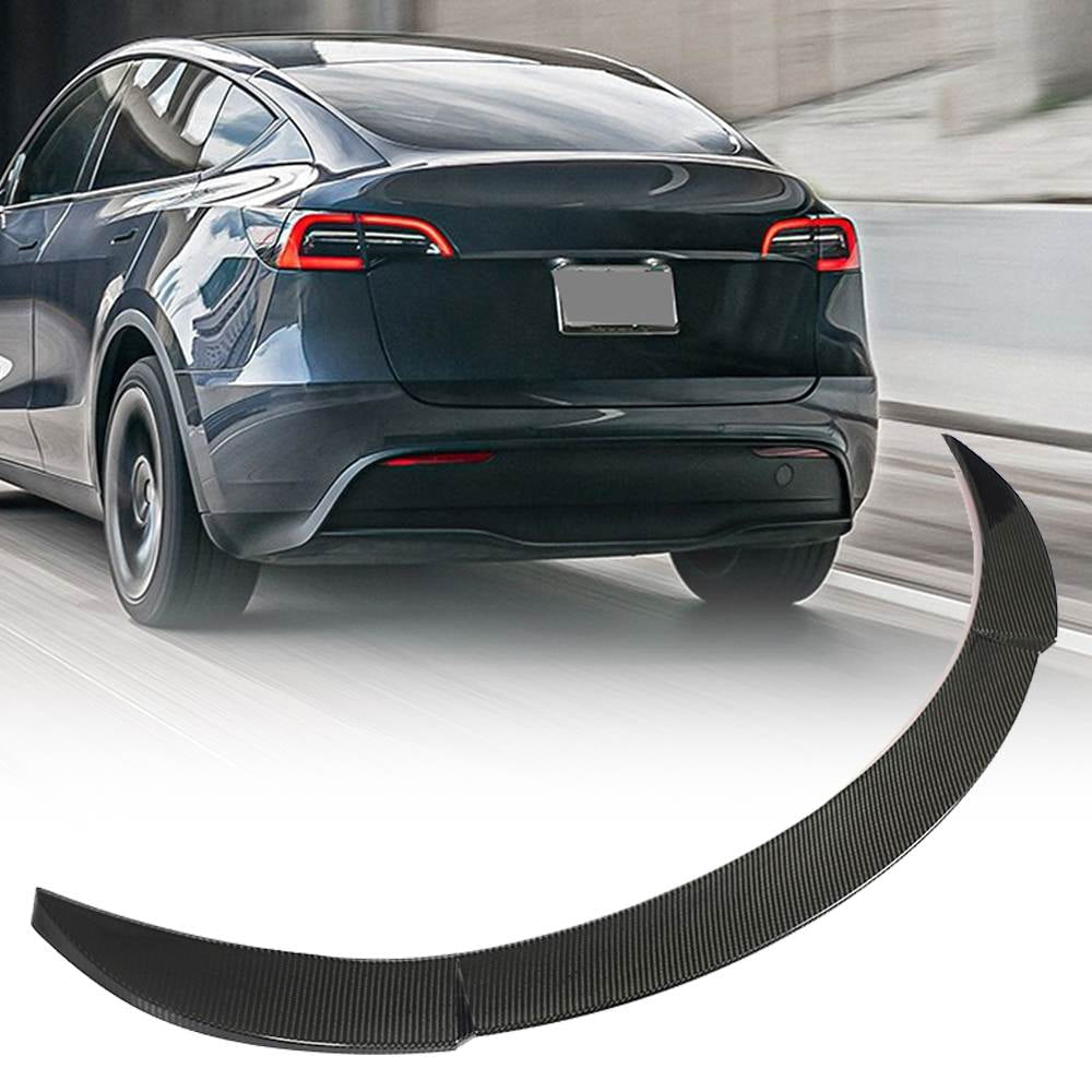Tesla Model Y 2019-2024 Front Bumper Lip Side Skirts Rear Diffuser Trunk Spoiler Carbon Fiber-Ahacarbon