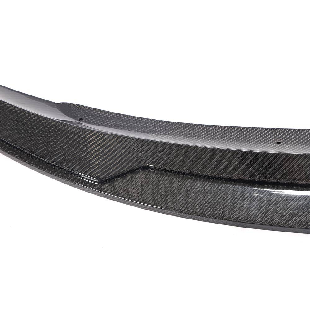 Tesla Model Y Sport Utility 2019-2024 Front Bumper Lip Carbon Fiber-Ahacarbon