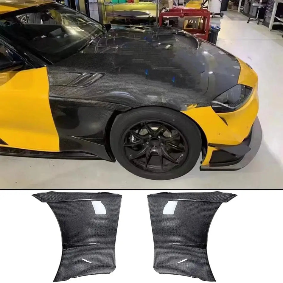 Toyota GR Supra J29 MK5 A90 A91 2019-2022 Side Fender Vents Carbon Fiber-Ahacarbon