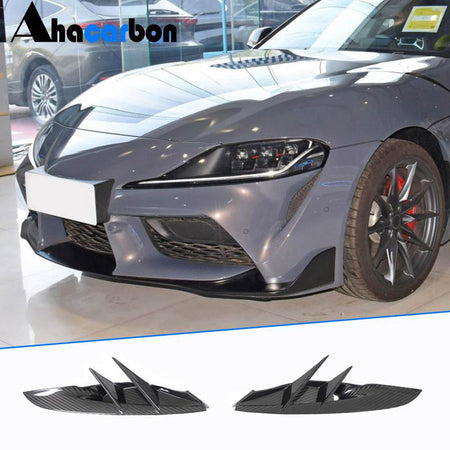 Toyota Supra GR A90 A91 MK5 20UP Front Bumper Vents Prepreg Dry Carbon Fiber-Ahacarbon