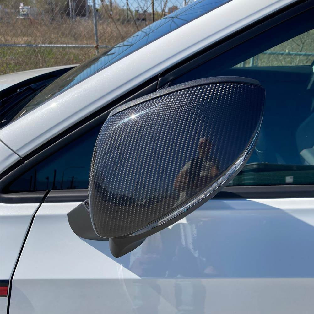 Volkswagen VW Golf 8 MK8 GTI R Rline 2021UP Mirror Covers Replacement Style Carbon Fiber/ABS-Ahacarbon