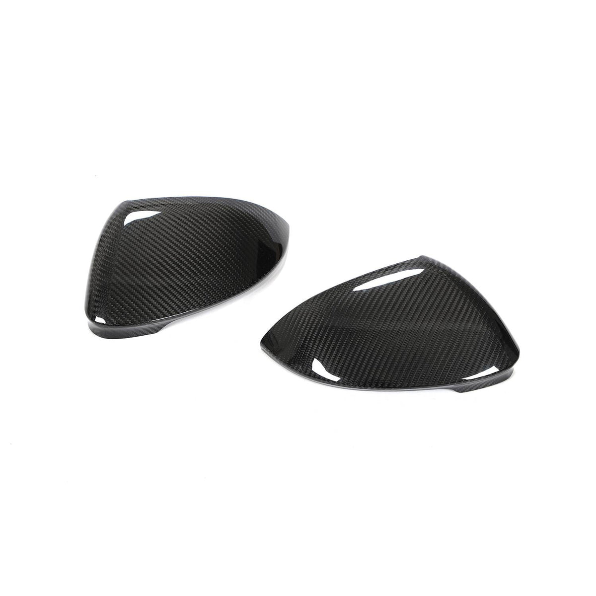 Volkswagen VW Golf 8 MK8 GTI R Rline 2021+ Mirror Covers Carbon Fiber (W/Lane Assist)-Ahacarbon