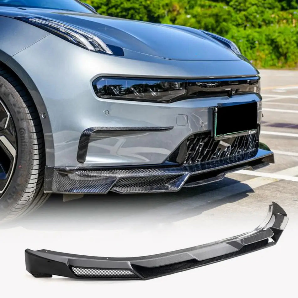 Zeekr 001 2021-2023 Front Bumper Lip Carbon Fiber-Ahacarbon
