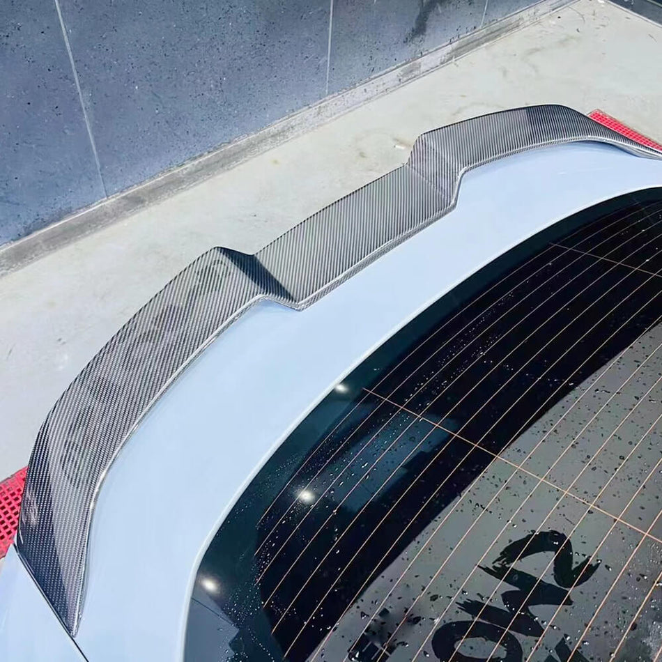 BMW 4 Series G26 i4 2021-2022 Rear Trunk Spoiler Carbon Fiber-Ahacarbon