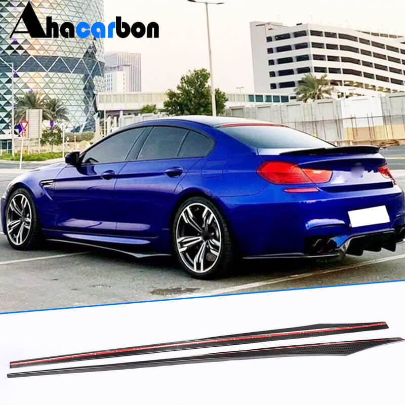 BMW 6 Series F06 640i 650i M Sport Gran Coupe 2013-2018 Side Skirts Carbon Fiber-Ahacarbon