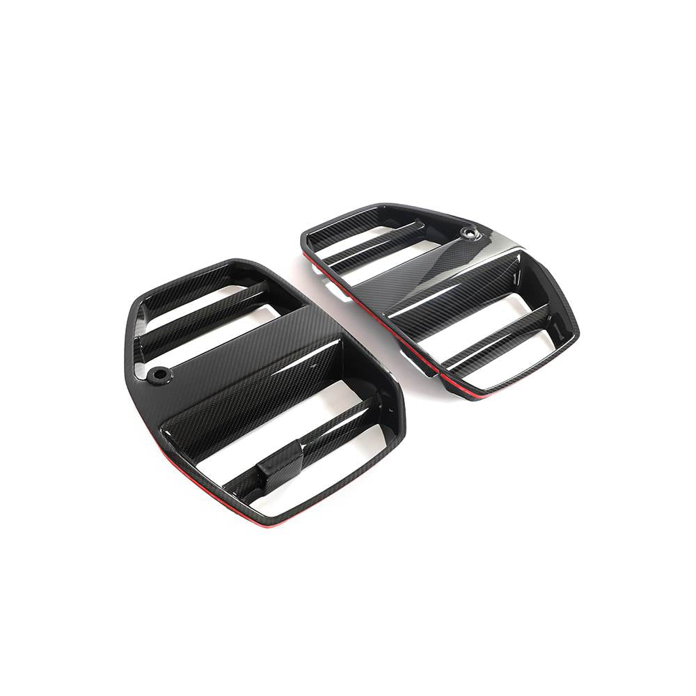 BMW G80 M3 G82 G83 M4 21-23 Front Grille Dry Carbon Fiber (without ACC)-Ahacarbon