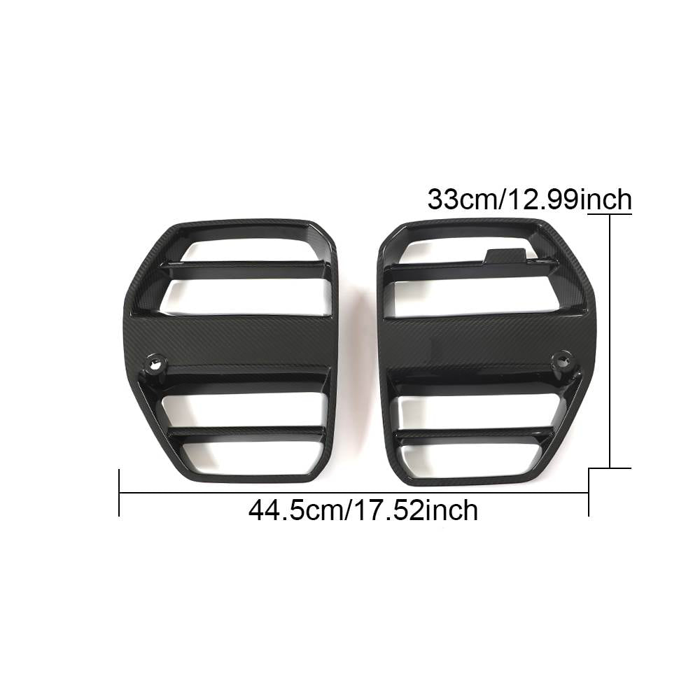 BMW G80 M3 G82 G83 M4 21-23 Front Grille Dry Carbon Fiber (without ACC)-Ahacarbon