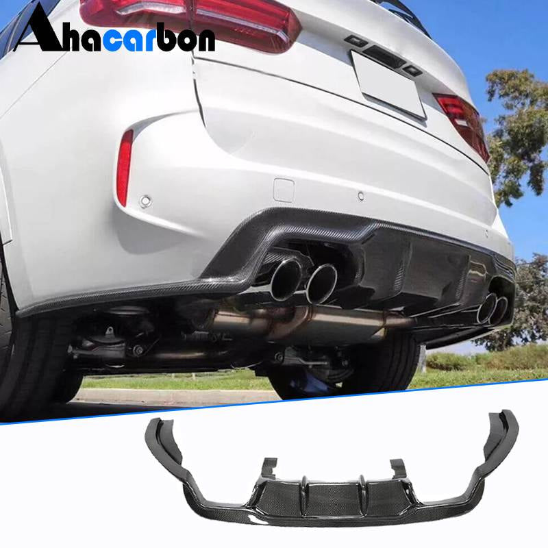 BMW X5M F85 2015-2019 Rear Bumper Diffuser Carbon Fiber-Ahacarbon
