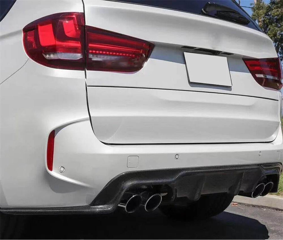 BMW X5M F85 2015-2019 Rear Bumper Diffuser Carbon Fiber-Ahacarbon