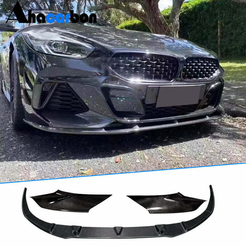 BMW Z4 G29 M40i sDrive30i Convertible 2-Door 2019-2024 Front Bumper Lip Carbon Fiber-Ahacarbon