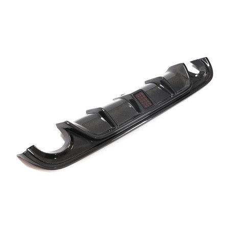 Infiniti Q50 Sedan 2014-2017 Rear Bumper Diffuser With LED Brake Light Carbon Fiber-Ahacarbon