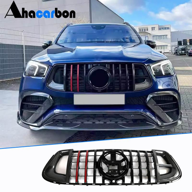 Mercedes Benz GLE Class W167 C167 GLE63 AMG 2021-2023 Front Grille Carbon Fiber-Ahacarbon