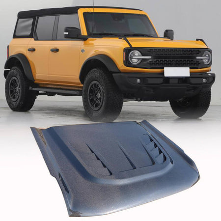 Ford BRONCO Sport Utility 2D 4D 2021-2023 Engine Bonnet Hood Cover Carbon Fiber-Ahacarbon