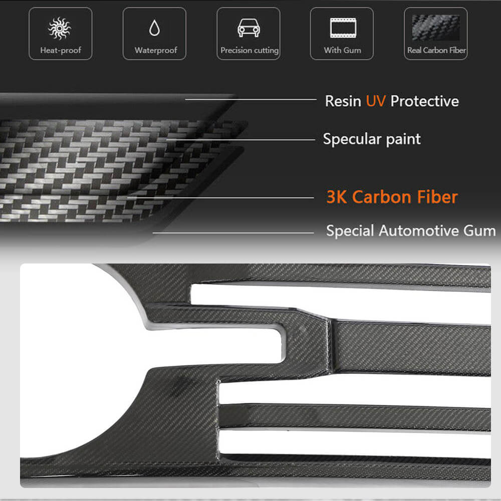 Ford BRONCO Sport Utility 2D 4D 21-23 Front Grille Carbon Fiber-Ahacarbon