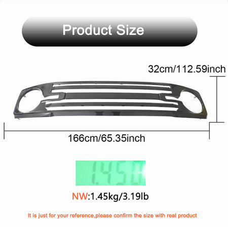 Ford BRONCO Sport Utility 2D 4D 21-23 Front Grille Carbon Fiber-Ahacarbon