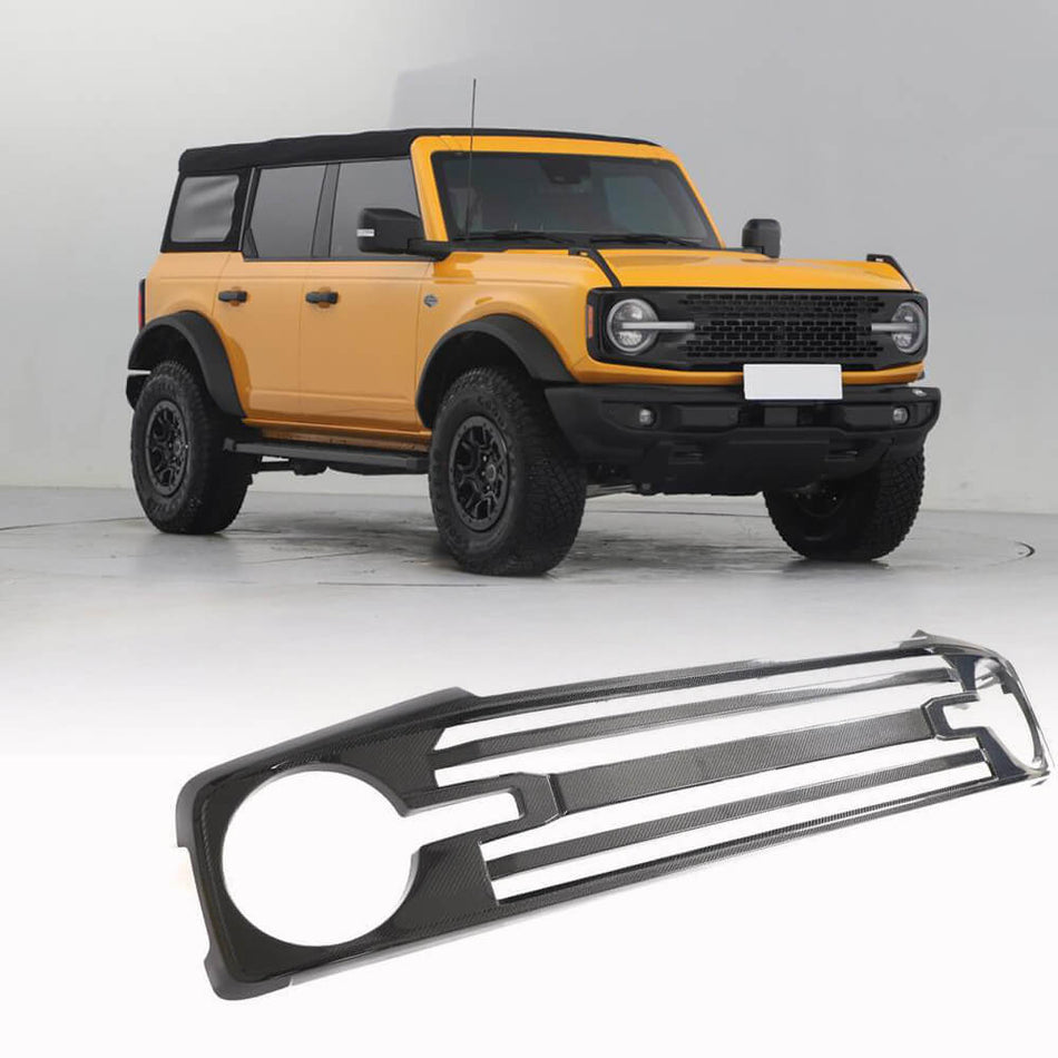 Ford BRONCO Sport Utility 2D 4D 21-23 Front Grille Carbon Fiber-Ahacarbon