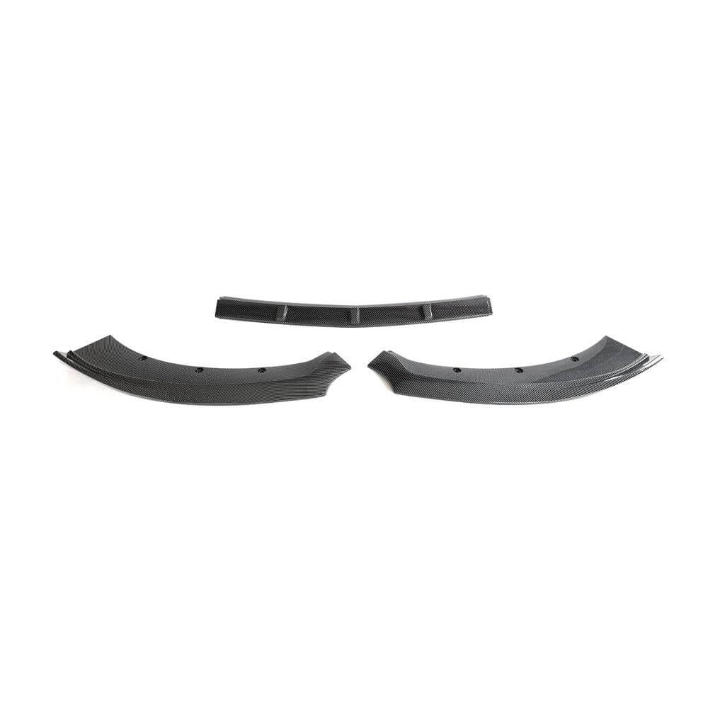 Ford Mustang 2015-2017 Carbon Fiber Pattern Front Bumper Lip ABS 3PCS-Ahacarbon