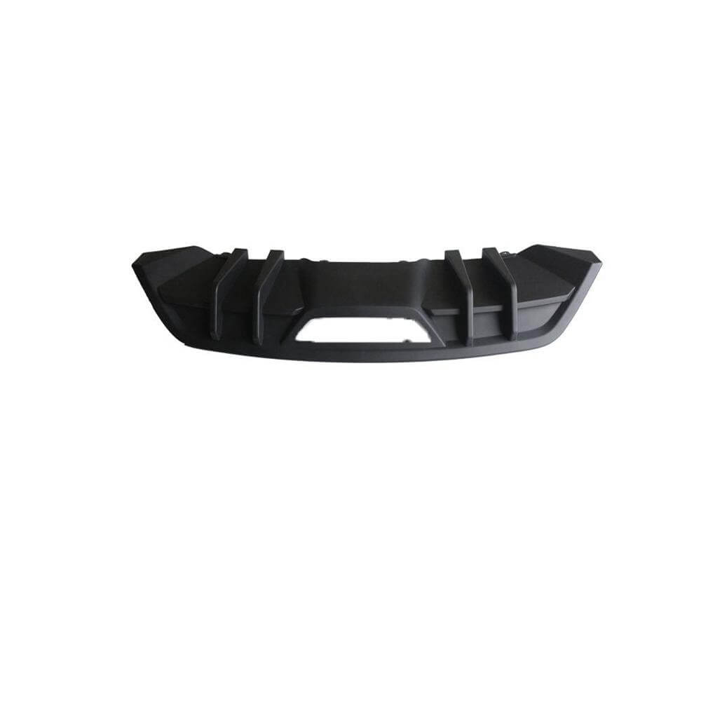 Ford Mustang 2018-2023 Rear Bumper Lip Glossy Black ABS-Ahacarbon