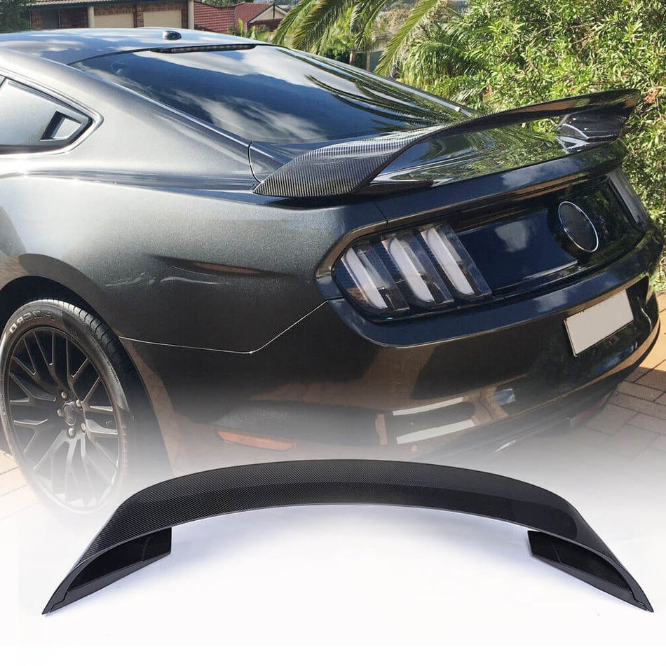 Ford Mustang 2015-2020 Rear Trunk Spoiler Carbon Fiber-Ahacarbon