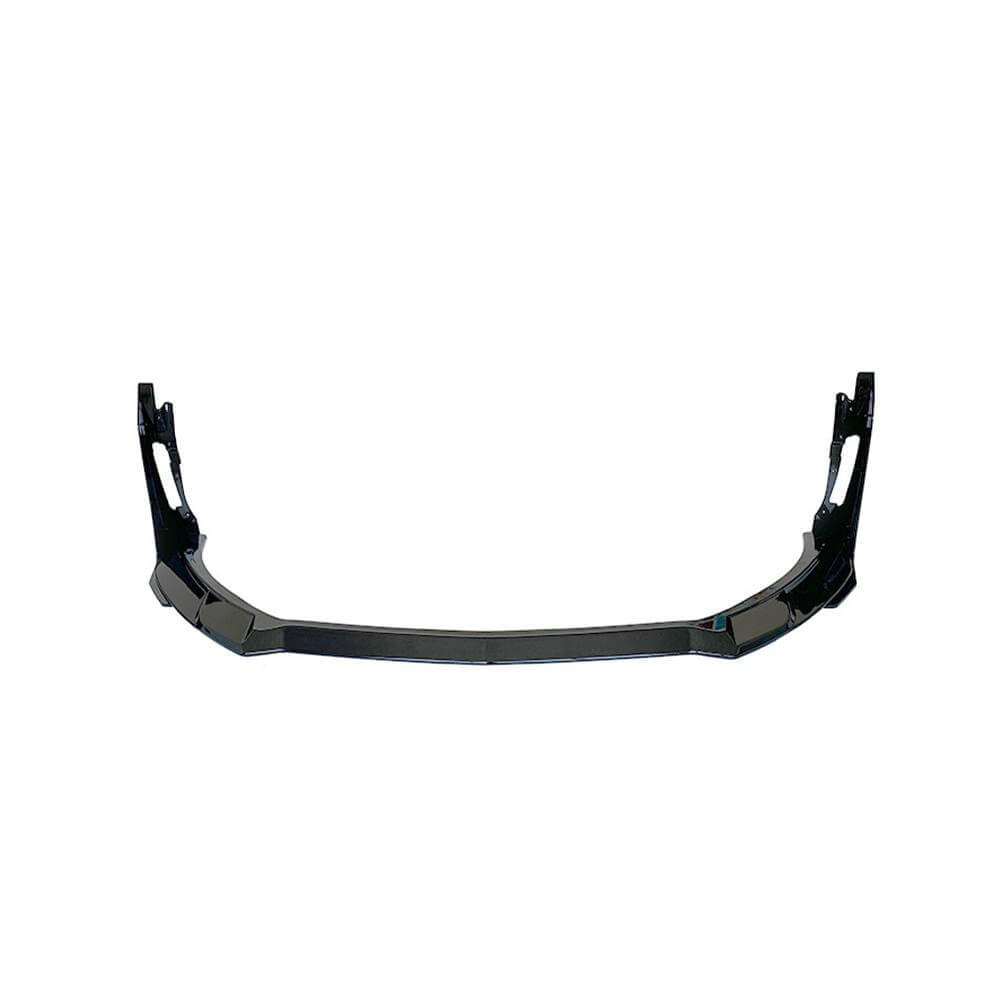 Ford Mustang GT500 2015-2021 Front Bumper Lip Glossy Black ABS 3PCS-Ahacarbon