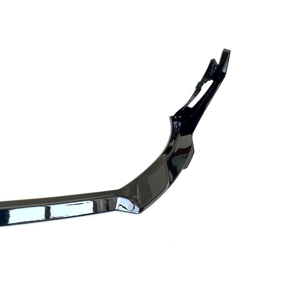 Ford Mustang GT500 2015-2021 Front Bumper Lip Glossy Black ABS 3PCS-Ahacarbon