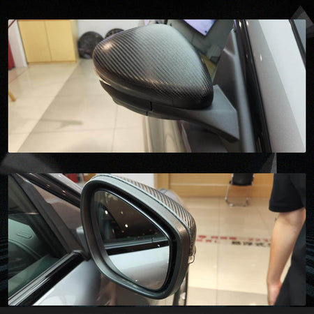 Ford Mustang Mach-E Sport Utility 4-Door 2022+ Mirror Covers Dry Carbon Fiber-Ahacarbon