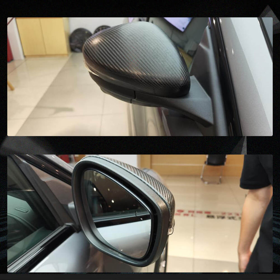 Ford Mustang Mach-E Sport Utility 4-Door 2022+ Mirror Covers Dry Carbon Fiber-Ahacarbon