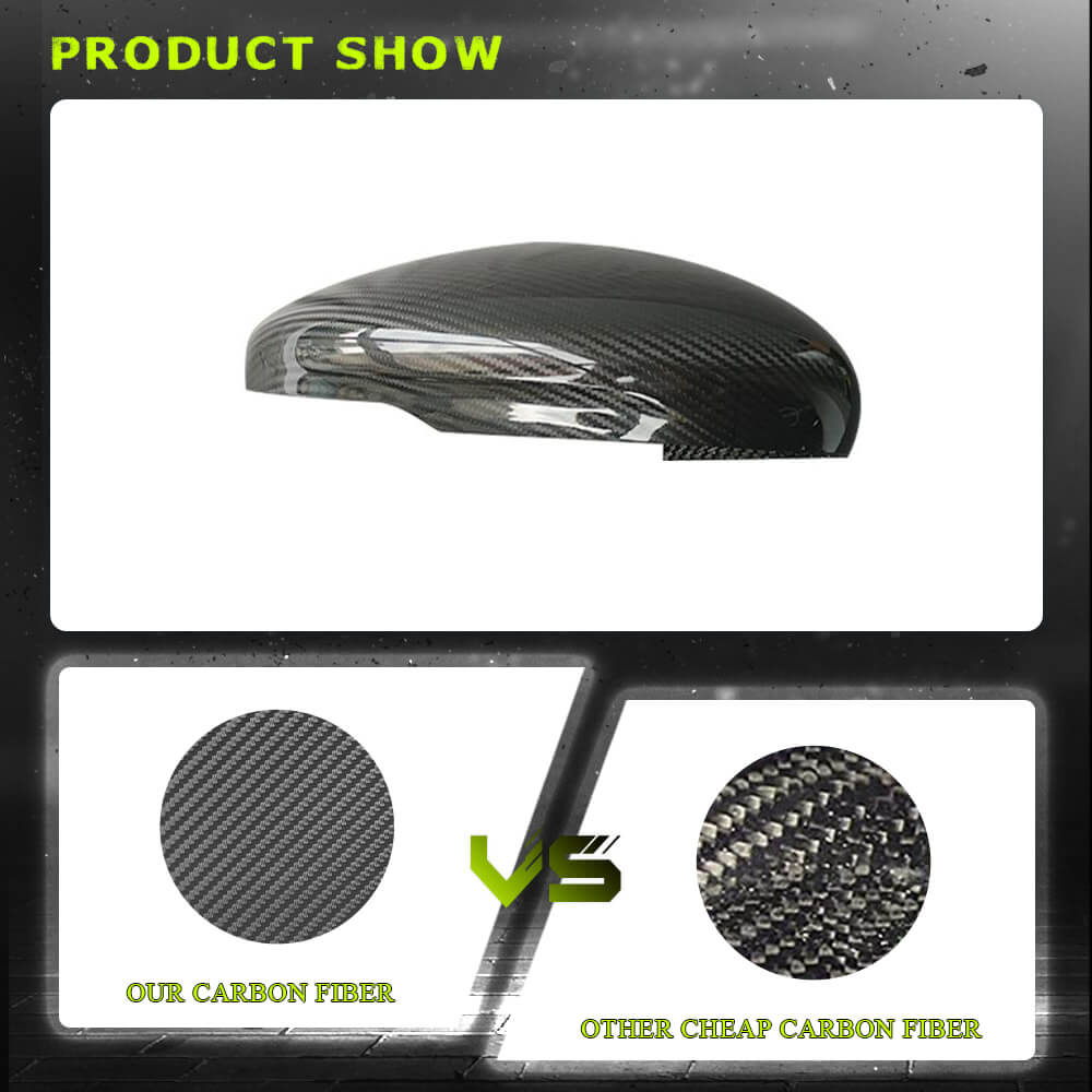 Ford Mustang Mach-E Sport Utility 4-Door 2022+ Mirror Covers Dry Carbon Fiber-Ahacarbon