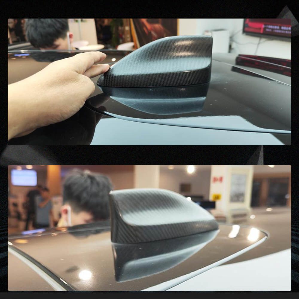 Ford Mustang Mach-E Sport Utility 4-Door 2022+ Car Shark Fin Roof Antenna Dry Carbon Fiber-Ahacarbon
