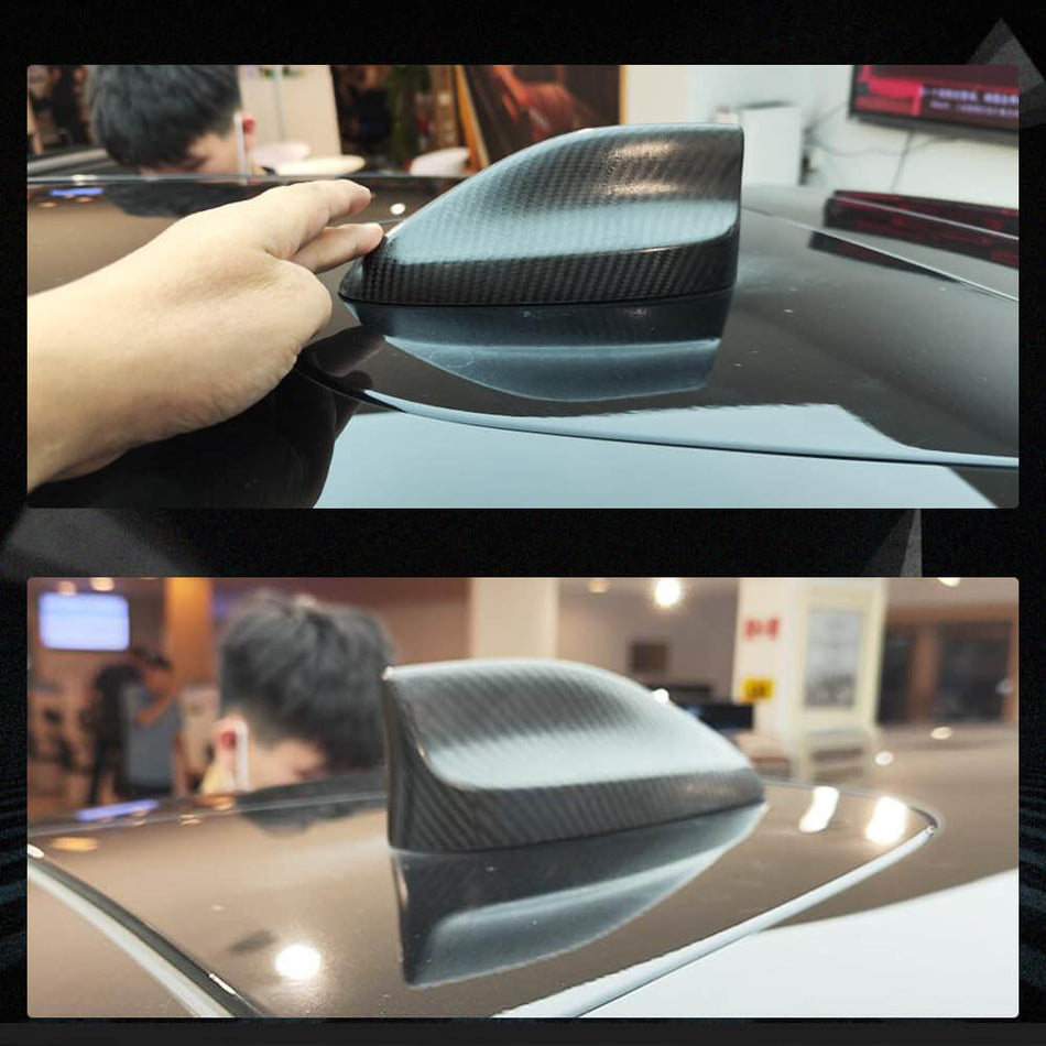 Ford Mustang Mach-E Sport Utility 4-Door 2022+ Car Shark Fin Roof Antenna Dry Carbon Fiber-Ahacarbon