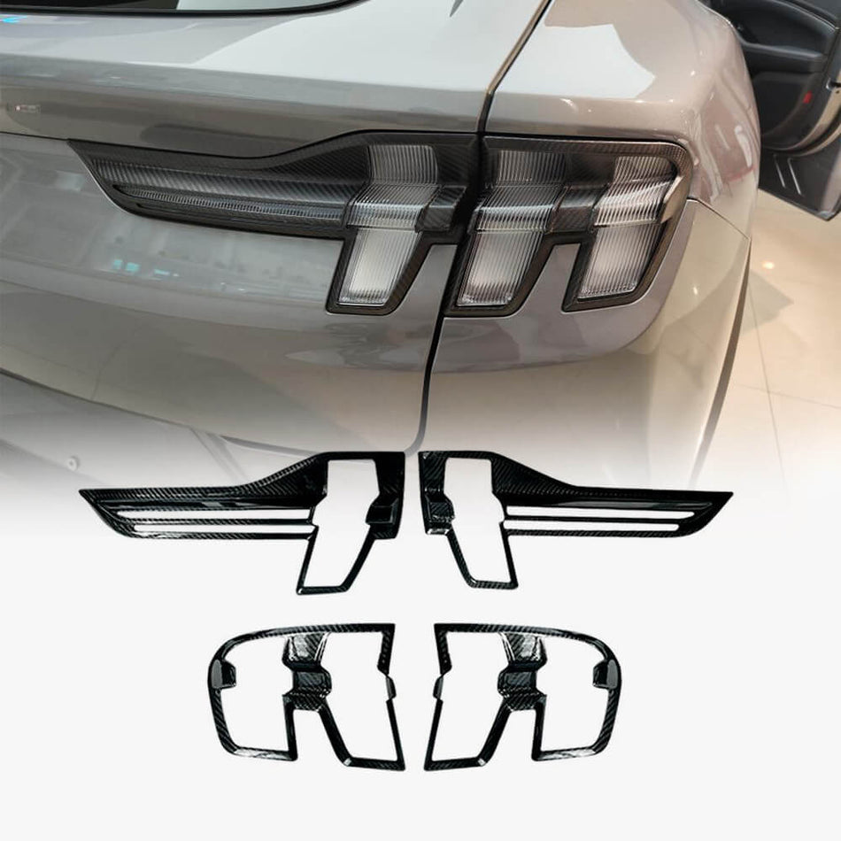 Ford Mustang Mach-E Sport Utility 4-Door 2022+ Rear taillight frame patch Dry Carbon Fiber-Ahacarbon