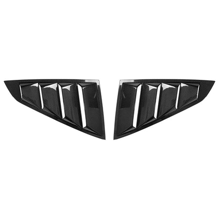 Ford Mustang S650 2024 2025 Rear Triangular Window Scoop Louver Fender Vents Dry Carbon Fiber-Ahacarbon