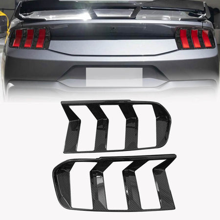 Ford Mustang S650 2024 Taillight Trim Cover Dry Carbon Fiber-Ahacarbon