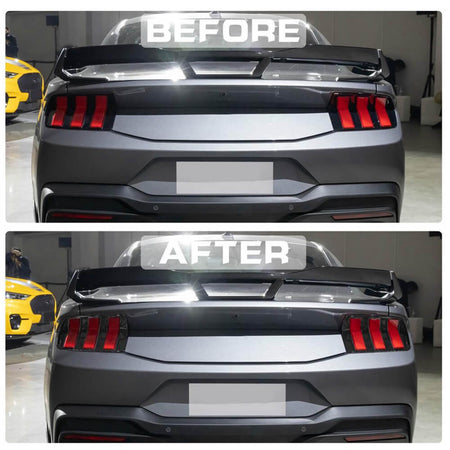 Ford Mustang S650 2024 Taillight Trim Cover Dry Carbon Fiber-Ahacarbon