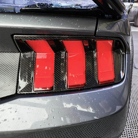 Ford Mustang S650 2024 Taillight Trim Cover Dry Carbon Fiber-Ahacarbon