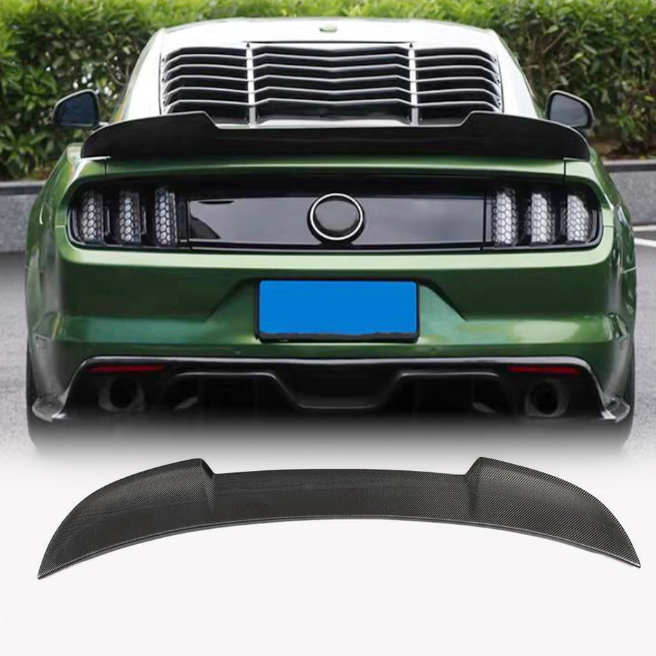 Ford Mustang V6 V8 GT Coupe 15-20 Rear Trunk Spoiler Carbon Fiber/FRP-Ahacarbon